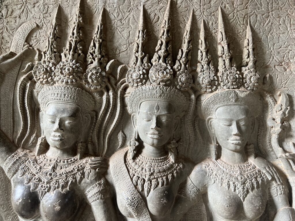 Apsaras in Angkor Wat, Kambodscha