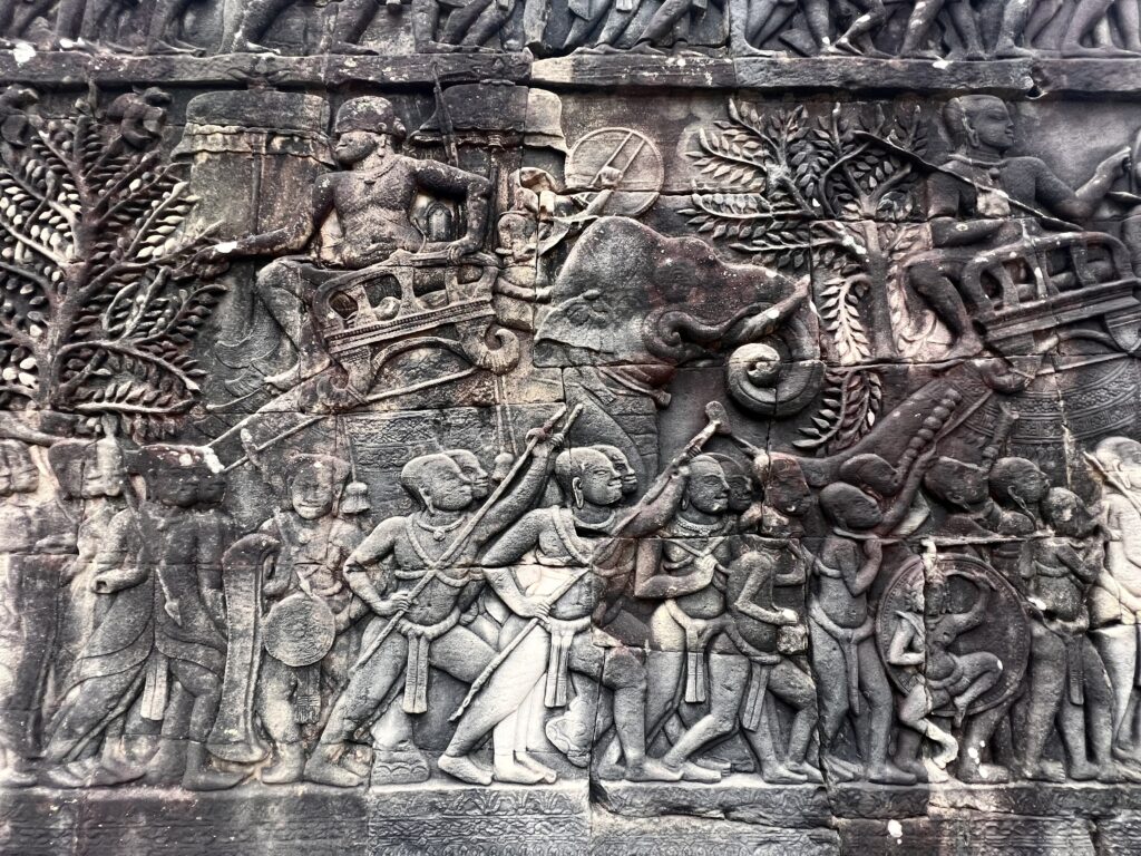 Relief im Bayon Tempel